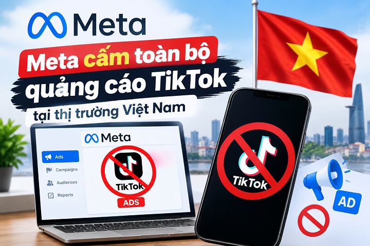 Meta cấm toàn bộ quảng cáo Tiktok tại thị trường Việt Nam