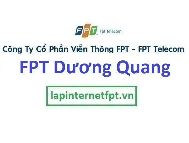 Lắp internet fpt xã Dương Quang