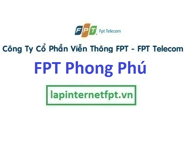 Lắp internet FPT xã Phong Phú huyện Bình Chánh TPHCM