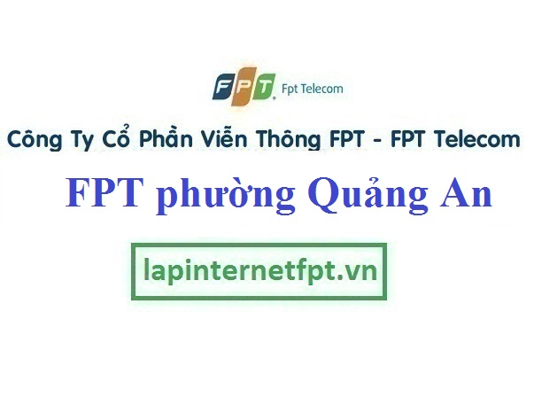 Lắp mạng FPT phường Quảng An 