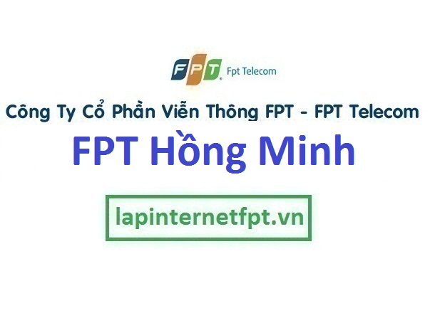 Lắp internet fpt xã Hồng Minh