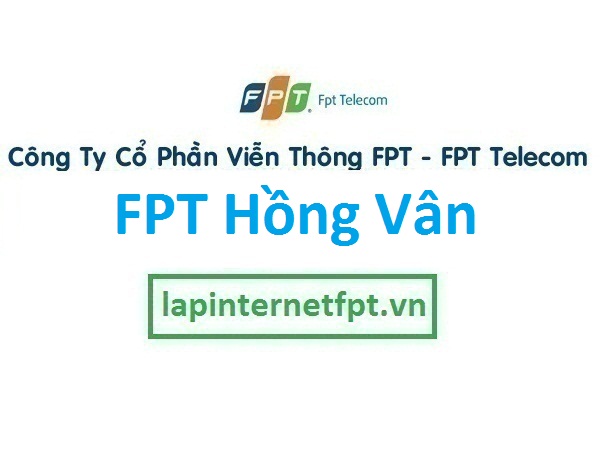 Lắp mạng FPT xã Hồng Vân