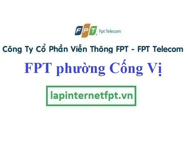 Lắp Mạng FPT phường Cống Vị 