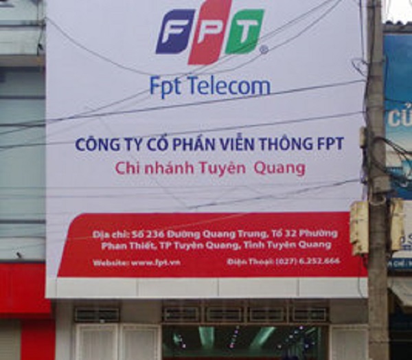 Địa điểm chi nhánh phòng giao dịch FPT Tuyên Quang cho khách hàng