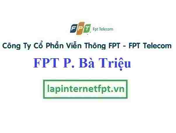 Lắp Đặt Mạng FPT Phường Bà Triệu Thành Phố Nam Định