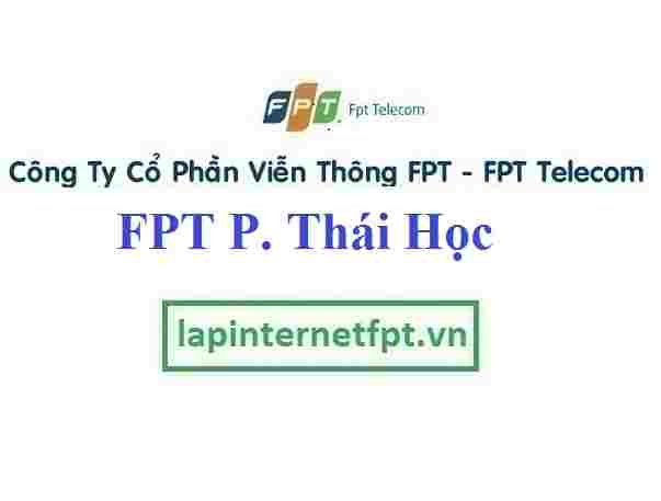 Lắp Đặt Mạng FPT Phường Thái Học Thị Xã Chí Linh Hải Dương