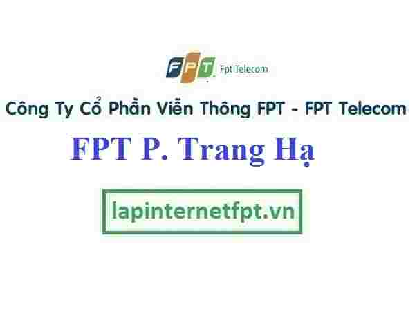 Đăng ký cáp quang FPT Phường Trang Hạ