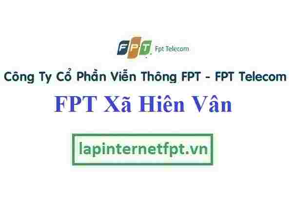 Đăng ký cáp quang FPT Xã Tiên Du