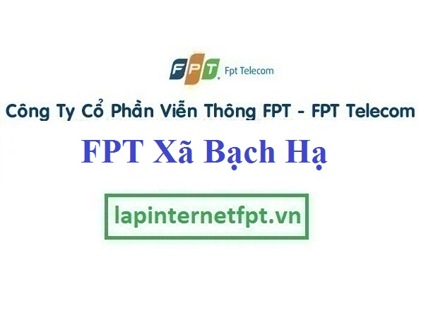 Lắp internet fpt xã Bạch Hạ