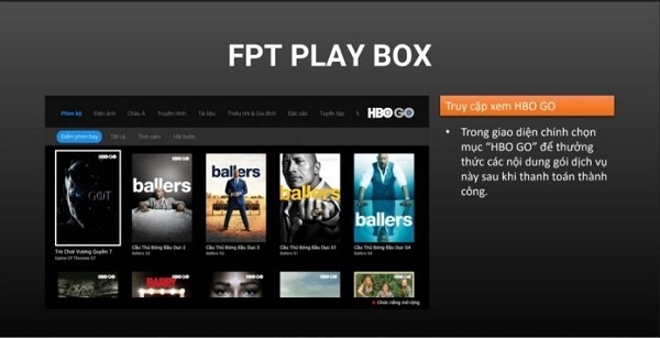 Cách mua gói HBO trên FPT Play BOX