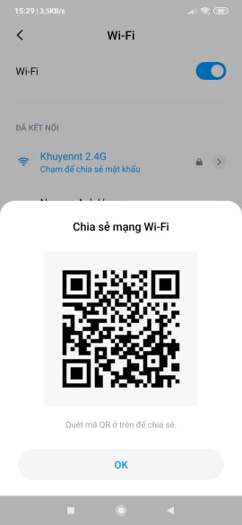 Cách coi mật khẩu wifi đã kết nối trên dòng điện thoại Xiaomi