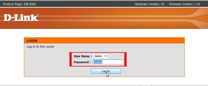 Tiến hành đăng nhập vào router Wifi D-link