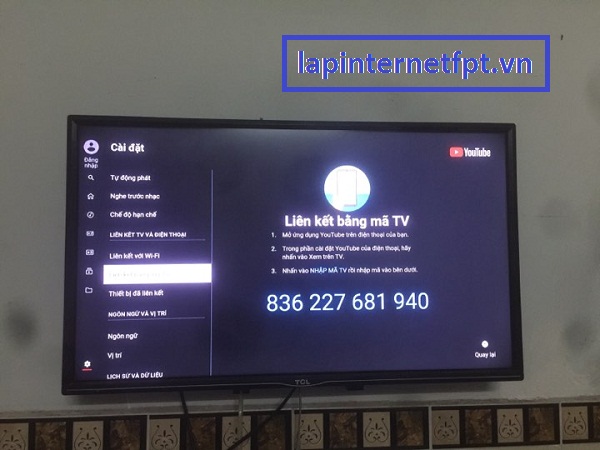 Cách chiếu Youtube từ điện thoại lên Tivi bằng Fpt box