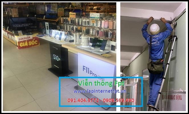 Lắp mạng wifi fpt Bàu Bàng cho cửa hàng