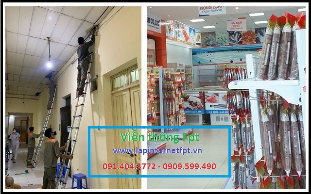 Lắp cáp quang fpt Bình Thuận cho cửa hàng