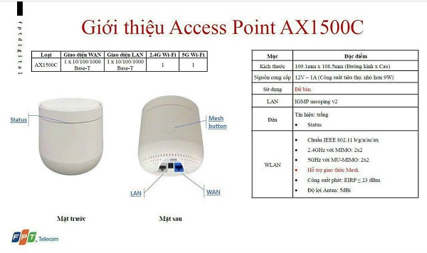 Accesspoint Ax1500c 1